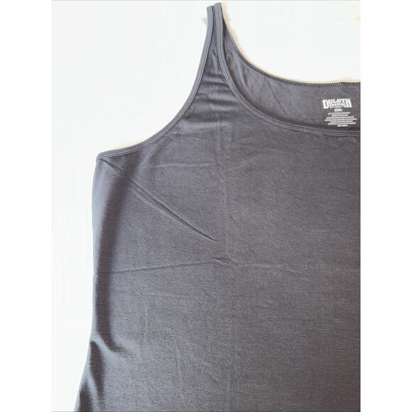 NWT Duluth Women's 2XL No-Yank Cami Stretch Cotton Tank Top Color: Coal - Picture 2 of 8